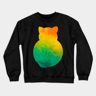 A Cats Colorful Back Crewneck Sweatshirt